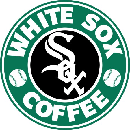 Chicago White Sox Starbucks Coffee Logo vinyl decal